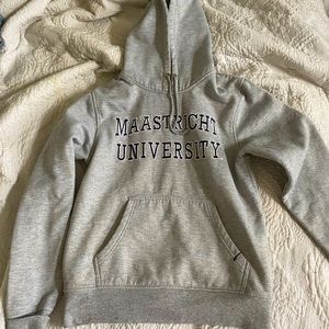 University grey sweatshirt